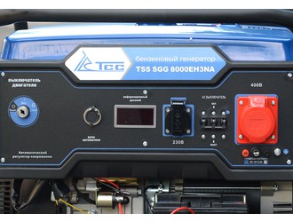 Бензиновый генератор TSS SGG 8000EH3NA с блоком АВР панель управления