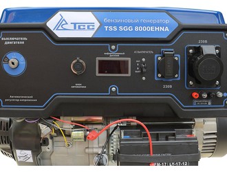 Бензогенератор TSS SGG 8000EHNA панель управления с розетками